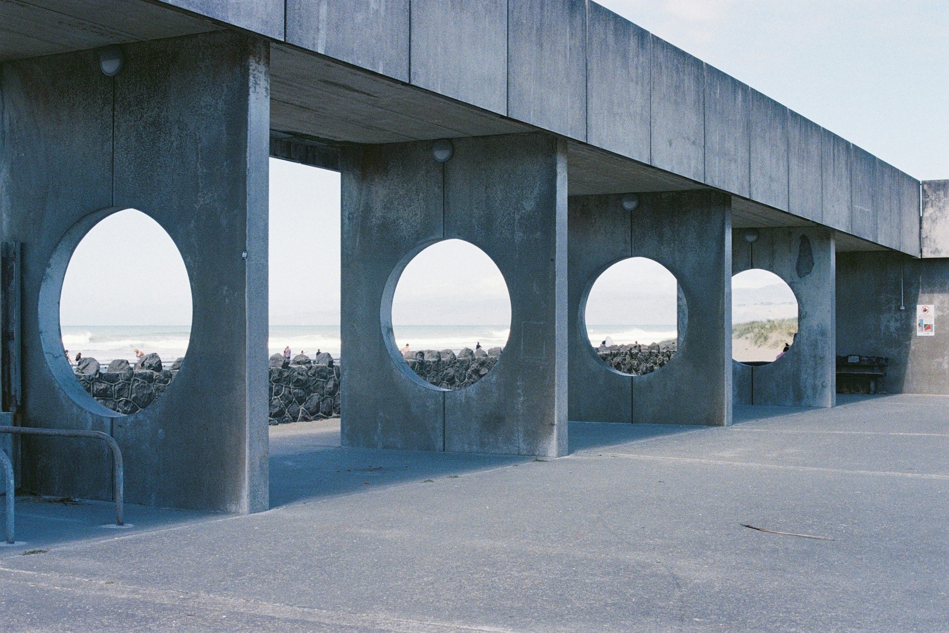 Una escena de patio trasero con una terraza de madera junto a una piscina de aguas cristalinas, con una vegetación vibrante al fondo.